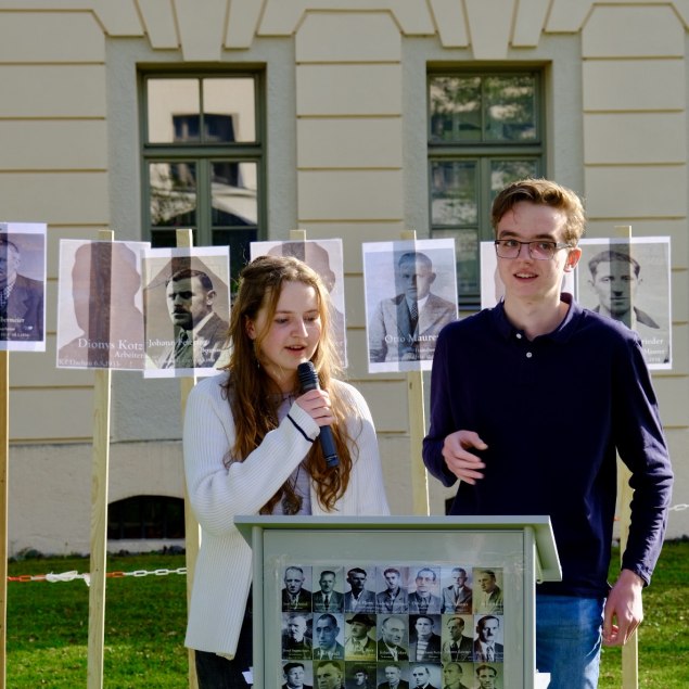 Anna und Franz Naumann vom Gymnasium Miesbach, © Yuliia Usikova