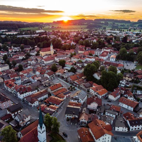 Drohnenbild Miesbacher Innenstadt, &copy; Stadt Miesbach