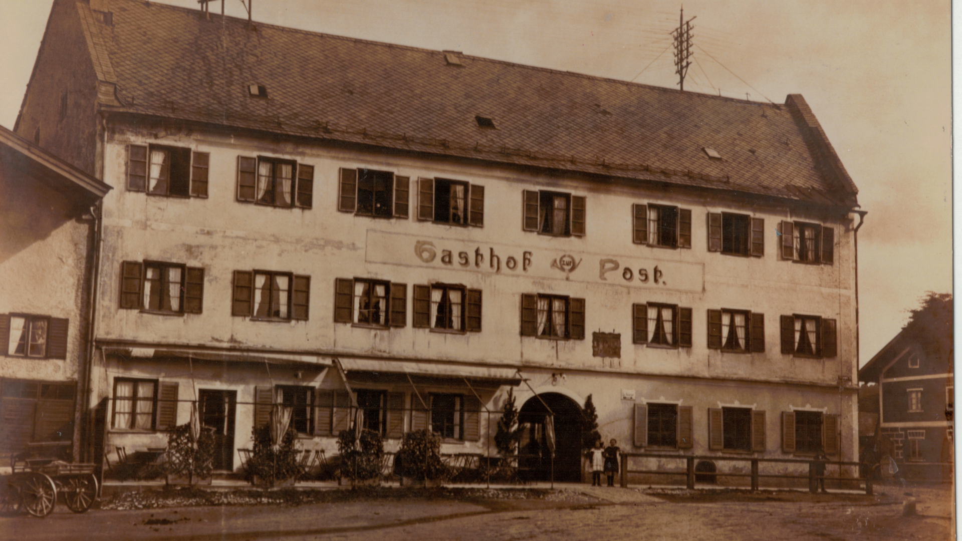 Gasthof zur Post um 1900, © Stadtarchiv Miesbach