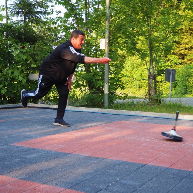 Asphaltbetonierer im Training, © Selina Benda