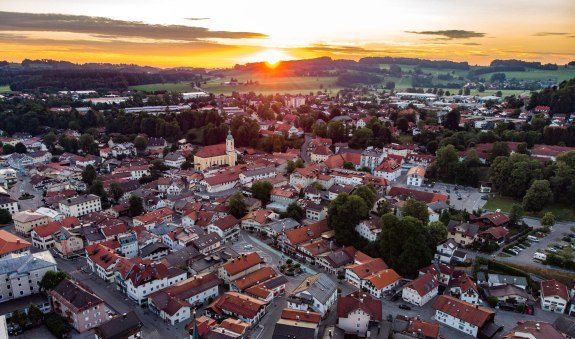 Sonnenuntergang MB, © Stadt Miesbach