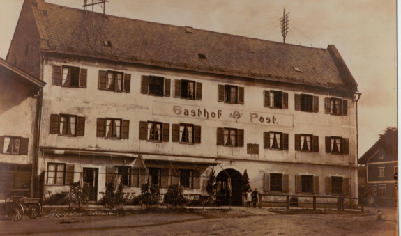 Gasthof zur Post um 1900, &copy; Stadtarchiv Miesbach