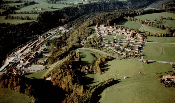 Siedlung Wachlehen und Müller am Baum, 1983, © Stadtarchiv Miesbach