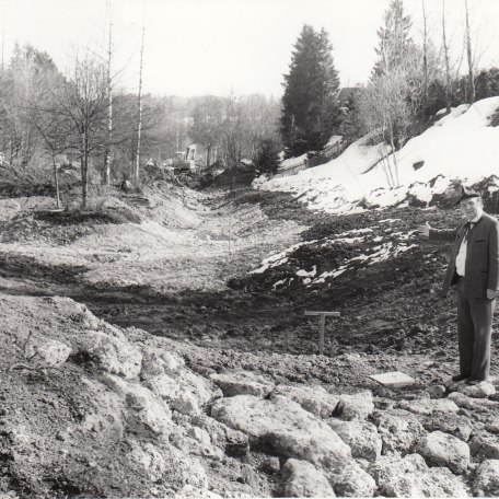 Ausbau des Miesbachs in der Riviera 1981, © Stadtarchiv Miesbach