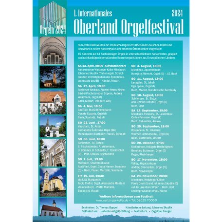 1. Internationales Oberland Orgelfestival 2024, © Kulturamt Stadt Miesbach
