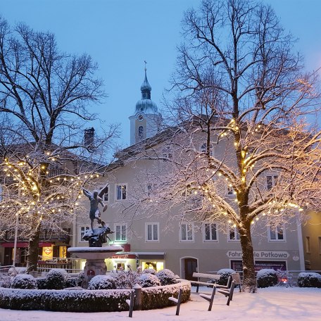 Miesbacher Stadtplatz im Winter, &copy; Stadt Miesbach