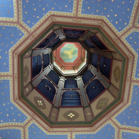 Der Blick in den Kirchturm von innen, © Isabella Krobisch