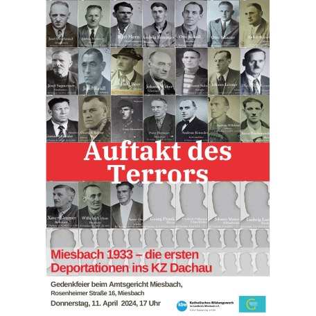Plakat zur Gedenkfeier, © Katholisches Bildungswerk Landkreis Miesbach Plakat zur Gedenkfeier, © Katholisches Bildungswerk Landkreis Miesbach