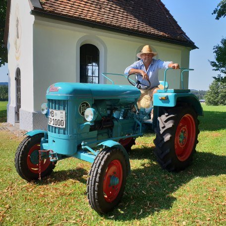 Erhard Pohl auf seinem Primus, © Erhard Pohl